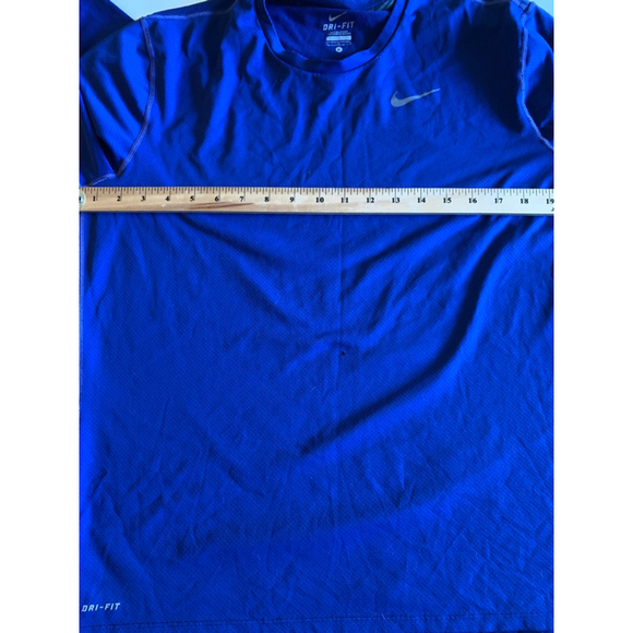 Men's Nike Dri-FIT Long Sleeve Shirt Size L Blue - Picture 6 of 9